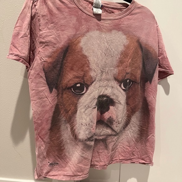 The Mountain‎ Pink Dog Tee Shirt Soft Cotton Size L Large - Picture 1 of 4